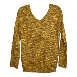 Maurice’s Double V-neck Loose Knit Sweater, Lg